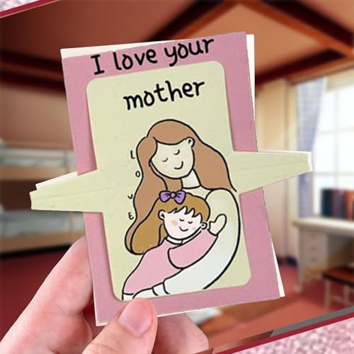 Muttertag Karte mit Umschlag Text DIN A6 Klappkarte- Glückwunschkarte Muttertag für Beste Mama der Welt Geburtstagskarte für Frauen von Generisch