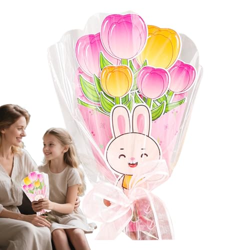Muttertags-Blumenkarten-Bastelset, handgefertigte Grußkarten zum Muttertag, Eltern-Kind-Bonding-Kunstbedarf für Oma, Großmutter, Ehefrau, Tante, Frauen, Großmutter Muttertags-Blumenkarten-Bastelset, handgefertigte Grußkarten zum Muttertag, Eltern-Kind-Bonding-Kunstbedarf für Oma, Großmutter, Ehefrau, Tante, Frauen, Großmutter von Generisch