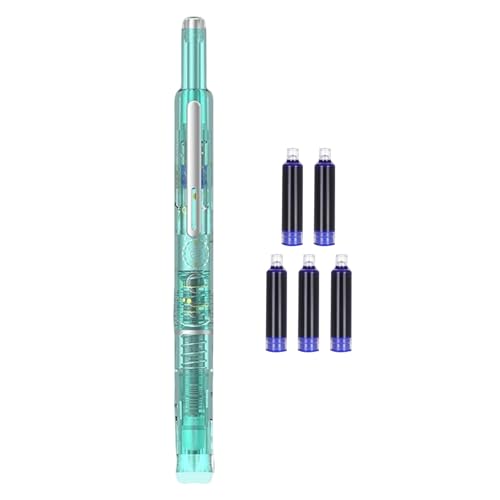 Nachfüllbarer Füllfederhalter – Luxus-Tintenstift für flüssiges Schreiben, ergonomisches Design | Bester Füllfederhalter für Studenten und Berufstätige, Tintenkonverter inklusive, Stift mit mittlerer Nachfüllbarer Füllfederhalter – Luxus-Tintenstift für flüssiges Schreiben, ergonomisches Design | Bester Füllfederhalter für Studenten und Berufstätige, Tintenkonverter inklusive, Stift mit mittlerer von Generisch