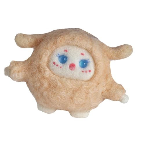 Nadelfilz-Set, Filz-Starter-Set, niedliches Puppen-Nadelfilz-Set, Filzsets für Anfänger und Erwachsene, weiche Filzwolle, Puppenzubehör von Generisch