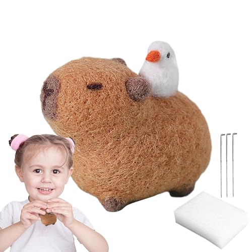 Nadelfilz-Set - Komplettes Filz-Bastelset, Nadelfilz-Kit | Wollfilz-Kit für Anfänger, Nadelfilzzubehör zum Basteln, handgefertigte Filztiere, Filzwerkzeuge für Kunst von Generisch