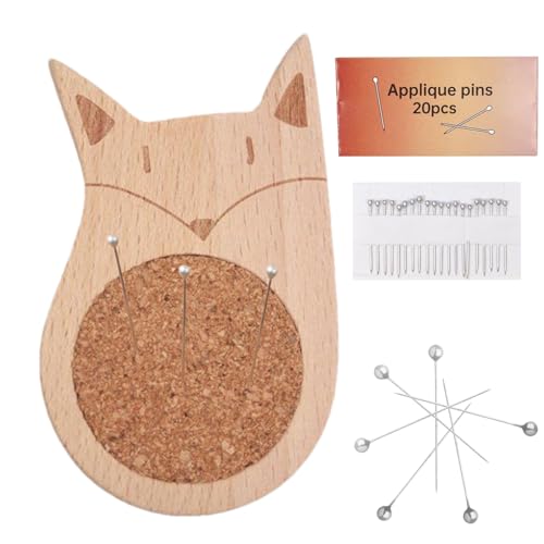 Nadelkissen, niedliches Holznadelkissen, Strickzubehör für Zuhause, Bett, Arbeit, Flicken, Stickerei, Nähgarn, Bekleidungsherstellung von Generisch