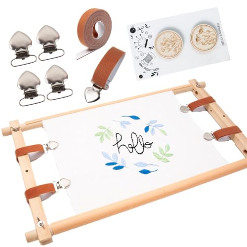 Nadelpoint -Rahmen - Premium -Holzstickhalter, Mehrwinkelständer für Nähaufgaben, faltbares Design mit starker Unterstützung, glattes Finish -Material | Mit Hobbyräumen, Kunstklassen -Setups, personal Nadelpoint -Rahmen - Premium -Holzstickhalter, Mehrwinkelständer für Nähaufgaben, faltbares Design mit starker Unterstützung, glattes Finish -Material | Mit Hobbyräumen, Kunstklassen -Setups, personal von Generisch