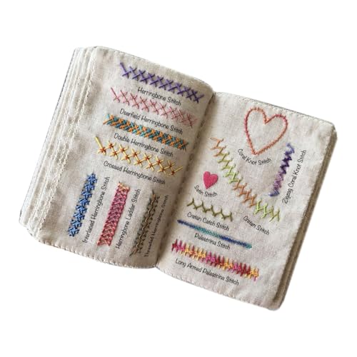 Nähbuch - Stitchs Book | Stickanleitung für Nähfans, dekorative Nähanleitung für Liebhaber, das kreative Familienbuch mit losen Blättern für Frauen von Generisch