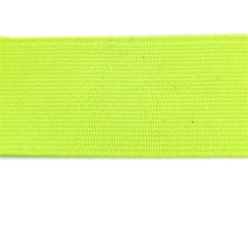 Nähen Elastisches Band 2M 20/25/30/40/50mm Gummiband Umschlaggummiband for Unterwäsche Hosen BH Gummikleidung Verstellbarer weicher Gummibund(Fluorescent Green,30mm) von Generisch