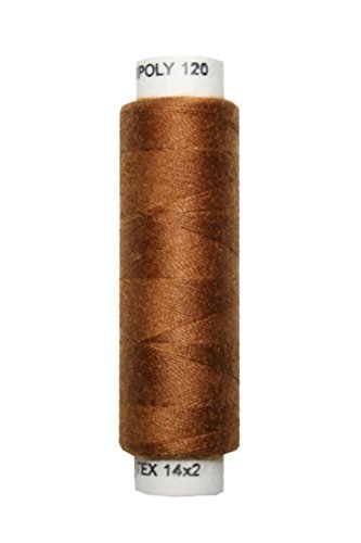 Nähmaschinen Nähgarn 100 m Polyester UNIPOLY 14x2 braun (0725) von Generisch