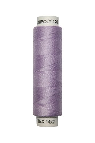 Nähmaschinen Nähgarn 100 m Polyester UNIPOLY 14x2 flieder (0471) von Generisch