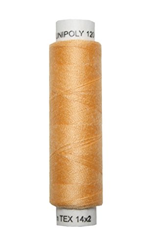 Nähmaschinen Nähgarn 100 m Polyester UNIPOLY 14x2 gelb (0136) von Generisch