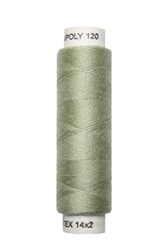 Nähmaschinen Nähgarn 100 m Polyester UNIPOLY 14x2 grün (0681) von Generisch