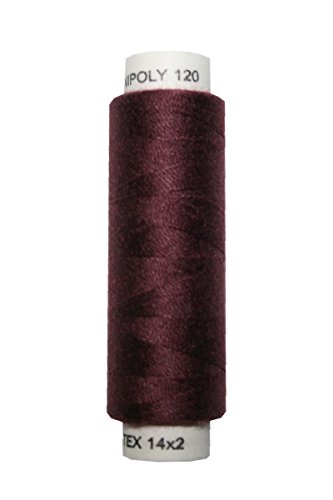 Nähmaschinen Nähgarn 100 m Polyester UNIPOLY 14x2 lila pflaume (0349) von Generisch