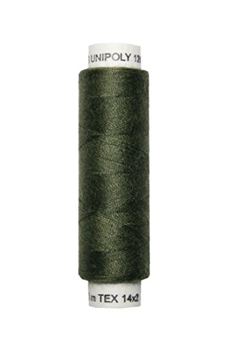 Nähmaschinen Nähgarn 100 m Polyester UNIPOLY 14x2 oliv (0687) von Generisch