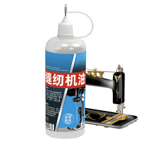 Nähmaschinenöl | Schmiermittel 120ml Flasche | Temperaturbeständiges Wartungsöl mit Rostschutz & Lärmdämpfung | Für Scharniere Ketten Schlösser Garage Tür & Haushaltsgeräte geeignet von Generisch