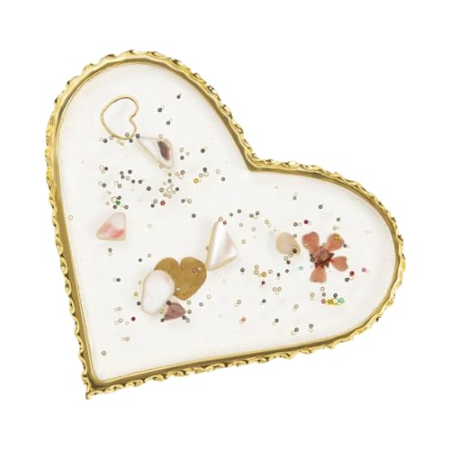 Nagel Mischpalette, Schmink Präsentations Board, Elegantes Goldrand Tablett Aus Resin Für Zuhälle Maniküre Salon Beauty Studio Damen Mädchen Gel Nagelkunst Übungsstation Nagel Mischpalette, Schmink Präsentations Board, Elegantes Goldrand Tablett Aus Resin Für Zuhälle Maniküre Salon Beauty Studio Damen Mädchen Gel Nagelkunst Übungsstation von Generisch