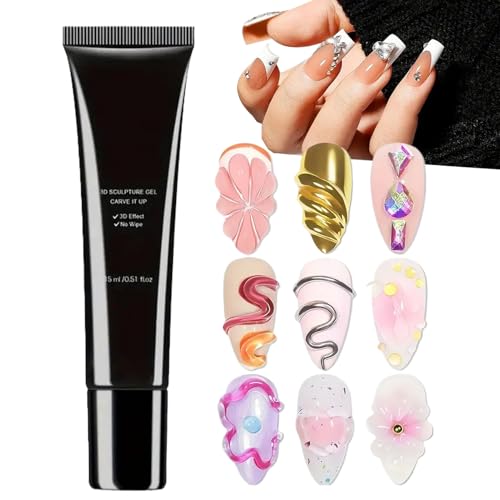 Nagelkunststrauchkleber - 3D -Nagelgel Bildhauerei, Superklebernagel -Zaubern Naill Edelsteine - Tipps Und Acryl, Extra Starke Falsche Nägel Kleber Für Langlebige, Nicht Stabschicke Hände Für Die Deko Nagelkunststrauchkleber - 3D -Nagelgel Bildhauerei, Superklebernagel -Zaubern Naill Edelsteine - Tipps Und Acryl, Extra Starke Falsche Nägel Kleber Für Langlebige, Nicht Stabschicke Hände Für Die Deko von Generisch