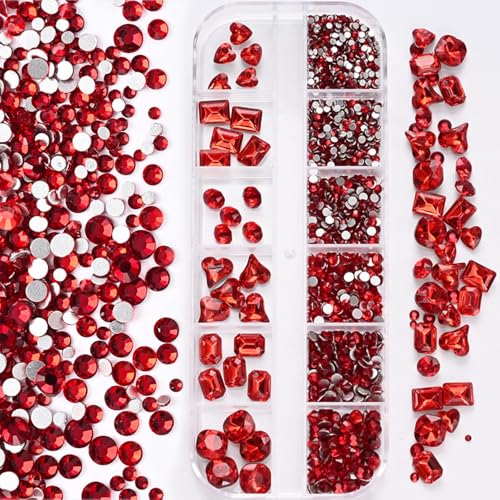 Nail Art Strass steine-Kristall klar Flat back Strass steine, 3D Multi Form Größe Kristall, Champagner Gold Nagel Edelsteine, mit Kit, für DIY Dekorationen Nail Art Strass steine-Kristall klar Flat back Strass steine, 3D Multi Form Größe Kristall, Champagner Gold Nagel Edelsteine, mit Kit, für DIY Dekorationen von Generisch