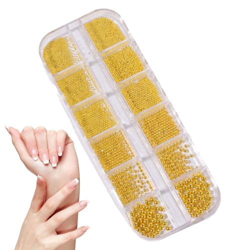 Nail Beads, 3D Mixed Size Charm Accessories, Silver and Gold Caviar Beads, Manicure Jewelry Making, Craft Decoration, 1 Set, for, Crafts, Salon Use Women Teens Adult Nail Beads, 3D Mixed Size Charm Accessories, Silver and Gold Caviar Beads, Manicure Jewelry Making, Craft Decoration, 1 Set, for, Crafts, Salon Use Women Teens Adult von Generisch