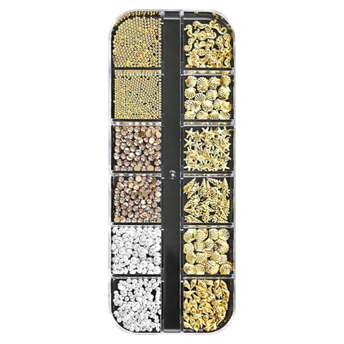Nail Decorations, Sea Theme 3D Nail Decorations Set, Long-Lasting Rhinestone Manicure Accessories, Perfect for Wedding Parties, Girls, Home, Holidays, Beginners, Daily Use, and Salons, 1.97x5.12 inch Nail Decorations, Sea Theme 3D Nail Decorations Set, Long-Lasting Rhinestone Manicure Accessories, Perfect for Wedding Parties, Girls, Home, Holidays, Beginners, Daily Use, and Salons, 1.97x5.12 inch von Generisch