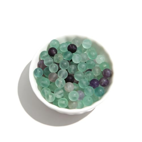 Natürliche, matte Steinperlen, 6 mm, Fluorit, rund, Abstandshalter, Energieheilung, DIY für Armbänder, Halsketten, Ohrringe, Schmuckherstellung Natürliche, matte Steinperlen, 6 mm, Fluorit, rund, Abstandshalter, Energieheilung, DIY für Armbänder, Halsketten, Ohrringe, Schmuckherstellung von Generisch