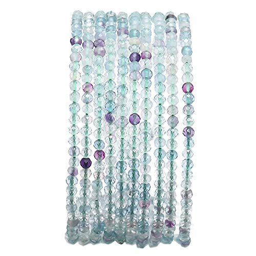 Natürliche Amethyst-Kristallperlen (runde lose Halbedelsteine, Schmuckherstellung, 12 mm, 32 Stück) von Generisch