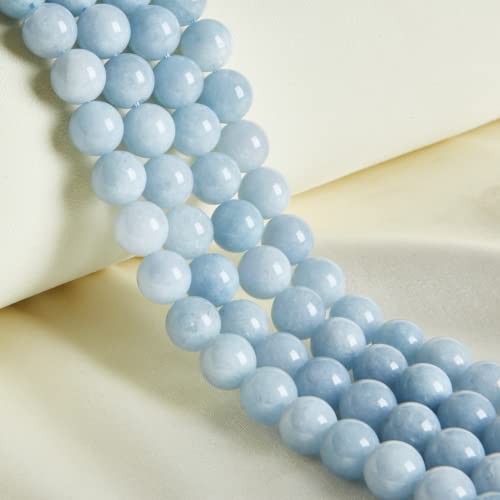 Natürliche Aquamarin-Edelsteinperlen, rund, lose Perlen, 6 mm, 60 Stück für DIY-Schmuckherstellung Natürliche Aquamarin-Edelsteinperlen, rund, lose Perlen, 6 mm, 60 Stück für DIY-Schmuckherstellung von Generisch