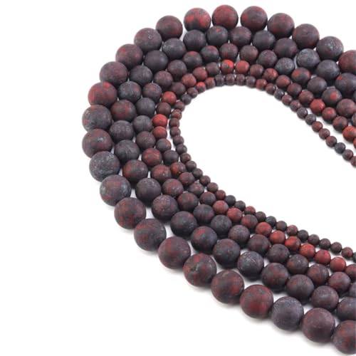 Natürliche Edelsteinperlen, rund, lose Perlen, Steinperlen für Schmuckherstellung, DIY-Armband, ES C, 12 mm, 32 Stück von Generisch