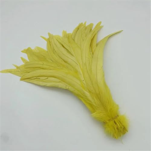 Natürliche Hahnschwanzfedern, 25–45 cm, 100 Stück Federn für Kostüm, DIY, Basteln, Zuhause, Hochzeitsdekoration, Gelb, 40–45 cm Natürliche Hahnschwanzfedern, 25–45 cm, 100 Stück Federn für Kostüm, DIY, Basteln, Zuhause, Hochzeitsdekoration, Gelb, 40–45 cm von Generisch