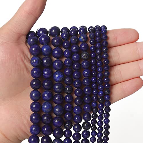 Natürliche Lapislazuli-Edelsteinperlen, Energiekristall, rund, lose Steinperlen für Schmuckherstellung, DIY-Armbänder, Halsketten, ZW-A-1957, 35 Stück Natürliche Lapislazuli-Edelsteinperlen, Energiekristall, rund, lose Steinperlen für Schmuckherstellung, DIY-Armbänder, Halsketten, ZW-A-1957, 35 Stück von Generisch
