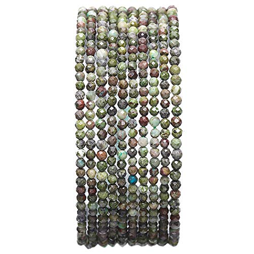 Natürliche Rosenquarz-Kristallperlen (Rondelle 5 x 8 mm, loser Halbedelstein, Schmuckherstellung, 38 cm) von Generisch