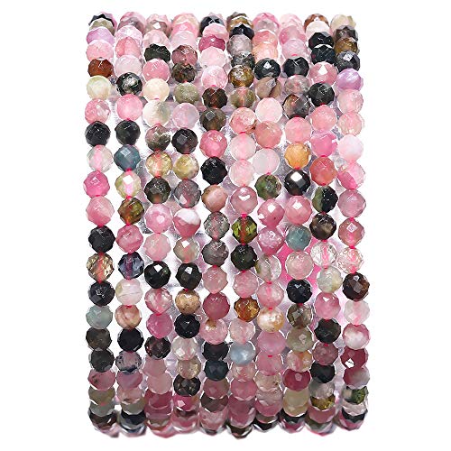 Natürliche Rosenquarz-Kristallperlen (runde lose Halbedelsteine, Schmuckherstellung, 4 mm, 89 Stück) von Generisch