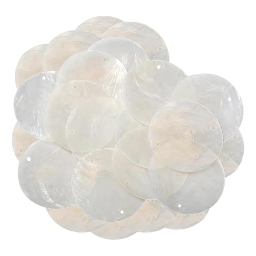 Natürliche Runde Muscheln Mit Löchern Zum Saken, Perfekt Für Schmuckherstellung, Heimdekor Und Kunsthandwerk, Bastelmittel Zum Thema Für Partys, DIY-Projekte Und Urlaubsdekorationen Natürliche Runde Muscheln Mit Löchern Zum Saken, Perfekt Für Schmuckherstellung, Heimdekor Und Kunsthandwerk, Bastelmittel Zum Thema Für Partys, DIY-Projekte Und Urlaubsdekorationen von Generisch