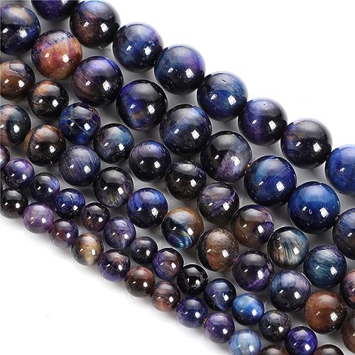 Natürliche Steinperlen, mehrfarbig, Tigerauge, lose Abstandshalter-Perlen für die Herstellung von Armbändern, Schmuck, DIY-Zubehör Natürliche Steinperlen, mehrfarbig, Tigerauge, lose Abstandshalter-Perlen für die Herstellung von Armbändern, Schmuck, DIY-Zubehör von Generisch