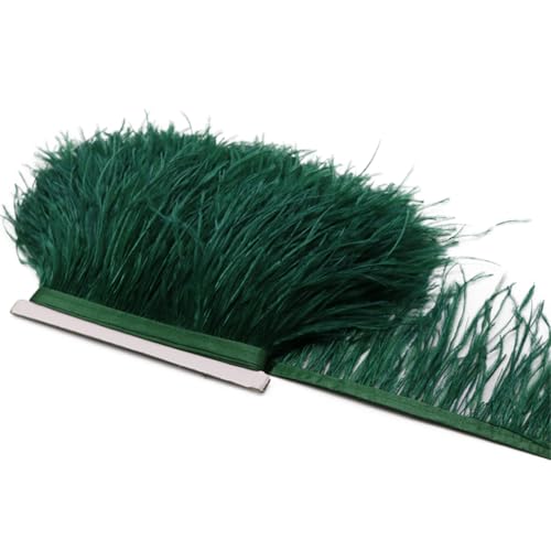 Natürliche Straußenfeder-Bordüre, 8–10 cm, Dekoration für Party, Hochzeit, Kleid, Nähen, Basteln, Federband, 5 m, dunkel EN8 Natürliche Straußenfeder-Bordüre, 8–10 cm, Dekoration für Party, Hochzeit, Kleid, Nähen, Basteln, Federband, 5 m, dunkel EN8 von Generisch