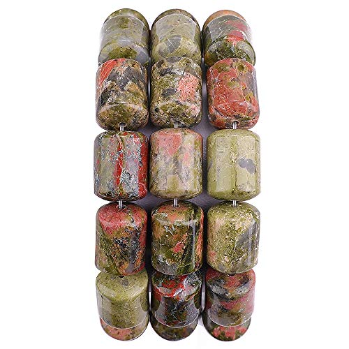 Natürliche Unakit-Zylinder-Perlen für Schmuckherstellung, lose Halbedelstein-Perlen, 10 x 14 mm, 38 cm Natürliche Unakit-Zylinder-Perlen für Schmuckherstellung, lose Halbedelstein-Perlen, 10 x 14 mm, 38 cm von Generisch