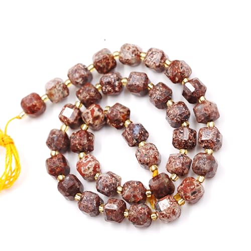 Natürliche facettierte Steinperlen zur Schmuckherstellung, verkauft pro Beutel, 5 Stränge innen, Würfel, Leopardenhaut, Jaspis, 8 mm, Eu9-k9238 Natürliche facettierte Steinperlen zur Schmuckherstellung, verkauft pro Beutel, 5 Stränge innen, Würfel, Leopardenhaut, Jaspis, 8 mm, Eu9-k9238 von Generisch