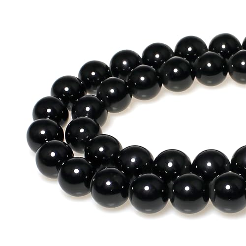 Natürliche schwarze Onyx-Edelsteine, rund, lose Perlen, 4 mm, für DIY-Armbänder, Halsketten Natürliche schwarze Onyx-Edelsteine, rund, lose Perlen, 4 mm, für DIY-Armbänder, Halsketten von Generisch