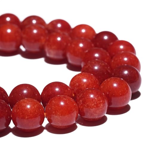 Natürlicher Edelstein, 6 mm, rote Korallenperlen, poliert, rund, glatt, für Armbänder, Schmuckherstellung, 38,1 cm, lose Perlen, oz13/8,26 Natürlicher Edelstein, 6 mm, rote Korallenperlen, poliert, rund, glatt, für Armbänder, Schmuckherstellung, 38,1 cm, lose Perlen, oz13/8,26 von Generisch