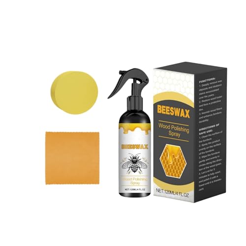 Natürliches Bienenwachs-Pflegespray und -restaurierer, Holzreiniger, Leder- und Möbelpolitur, schützende Pflegeformel, ungiftig und umweltfreundlich für Böden und Möbel Natürliches Bienenwachs-Pflegespray und -restaurierer, Holzreiniger, Leder- und Möbelpolitur, schützende Pflegeformel, ungiftig und umweltfreundlich für Böden und Möbel von Generisch