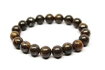 Natürliches Bronzit-Armband – selbstbewusste runde Perlenarmbänder – Edelstein – Halbedelstein-Armband für Sakralchakra – Stretch-Armband 8 mm Natürliches Bronzit-Armband – selbstbewusste runde Perlenarmbänder – Edelstein – Halbedelstein-Armband für Sakralchakra – Stretch-Armband 8 mm von Generisch