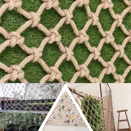 Natürliches Juteseil für Innen- und Außendekoration und Pflanzenstütze, 1 x 10 m, Kletternetz für Reben, Blumen, Garten, Rankgitter, umweltfreundliches Gartenzubehör von Generisch