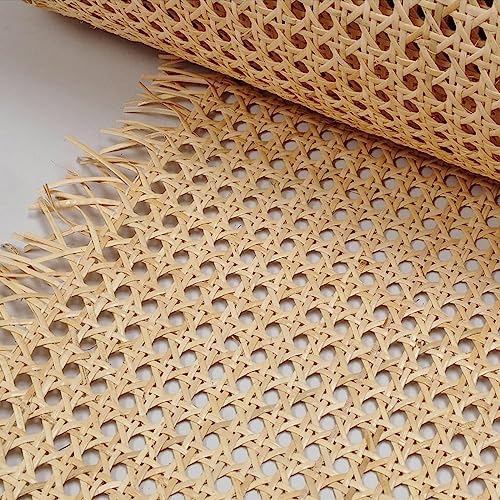 Natürliches Rattan, offenes Gewebe, Rolle, vorgewebt, Wiener Stroh für Stuhlreparatur, langlebiges Rohrmaterial für Möbelrestaurierung, 10 Größen, umweltfreundlich von Generisch