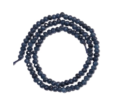 Naturstein-Achat-Perlen, mehrfarbig, Abstandshalter für Schmuckherstellung, Zubehör, DIY-Armbänder, V 3 x 4 mm, ca. 100 Stück von Generisch