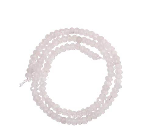 Naturstein-Achat-Perlen, mehrfarbig, Abstandshalter für Schmuckherstellung, Zubehör, DIY-Armbänder, weiß, 6 x 4 mm, ca. 75 Stück Naturstein-Achat-Perlen, mehrfarbig, Abstandshalter für Schmuckherstellung, Zubehör, DIY-Armbänder, weiß, 6 x 4 mm, ca. 75 Stück von Generisch