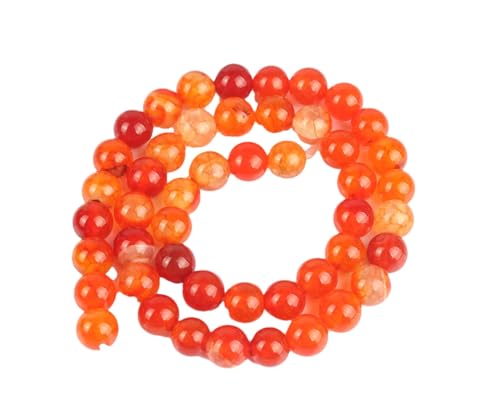 Naturstein-Achat-Perlen, rund, lose Perlen für Schmuckherstellung, Zubehör, DIY-Armband, Zubehör, D, 10 mm (ca. 36 Stück) von Generisch