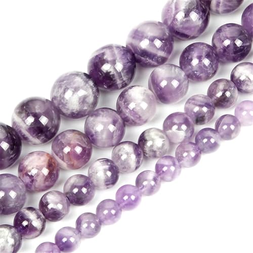 Naturstein-Achate, rund, lose Perlen für Schmuckherstellung, Armbänder, DIY-Zubehör, 4–12 mm, 18, 12 mm, 28–30 Stück von Generisch