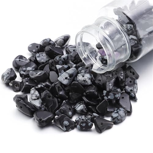 Naturstein Kies Chip Perlen Unregelmäßigen Kristall Quarz Amethyst Amazonit Opal DIY Handwerk Ornament Bonsai Dekor Material(Alabaster) von Generisch