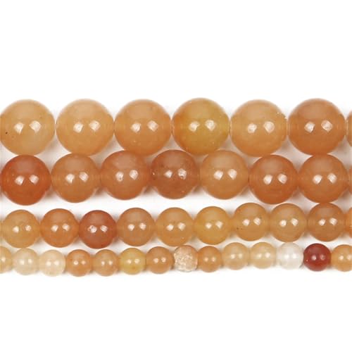 Naturstein-Perlen, rund, lose Perlen für Schmuckherstellung, Handarbeiten, Armbänder, DIY-Strang, 4–12 mm, H8129, 10 mm, 36–38 Stück von Generisch