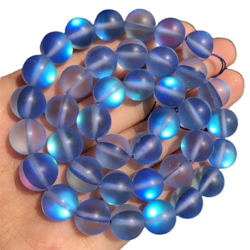 Natursteinperlen, Türkis, runde Perlen für DIY-Armbänder, Schmuckherstellung, 12 mm, ca. 36 Stück von Generisch