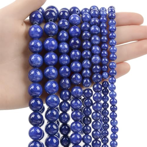 Natursteinperlen, bunte Jade, rund, lose, mattierte Perlen für Schmuckherstellung, DIY-Charm-Armbänder, 4–12 mm, 38, 6 mm, 60–62 Stück Natursteinperlen, bunte Jade, rund, lose, mattierte Perlen für Schmuckherstellung, DIY-Charm-Armbänder, 4–12 mm, 38, 6 mm, 60–62 Stück von Generisch