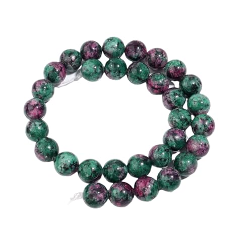 Natursteinperlen, rund, lose Edelsteinperlen für Schmuckherstellung, DIY-Armbänder, 4/6/8/10/12 mm, 12 mm (ca. 29 Stück) von Generisch