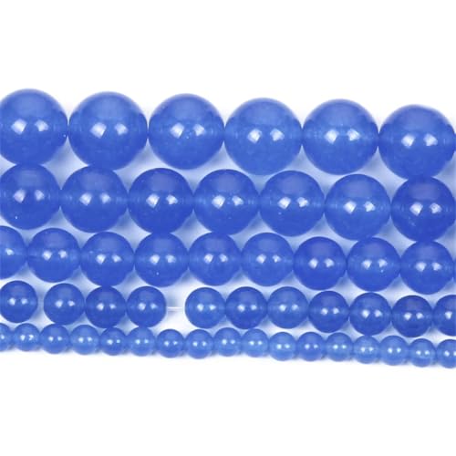 Natursteinperlen, rund, lose für Schmuckherstellung, Halsketten, zum Finden von Armbändern, Ohrringen, Strang, 4–12 mm, 35, 6 mm, 60–62 Stück von Generisch